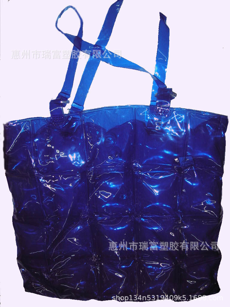 定制2色PVC气泡袋 PVC手提袋 购物袋 化妆品袋 塑料袋