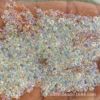 Glassless micro beads transparent white 161# AB fantasy nail bead craftsmanship Christmas glass beads