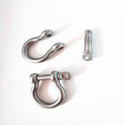 Stainless steel shackle European style Bow Shackle Chain connecting buckle Marine Rigging Hardware M4-M38