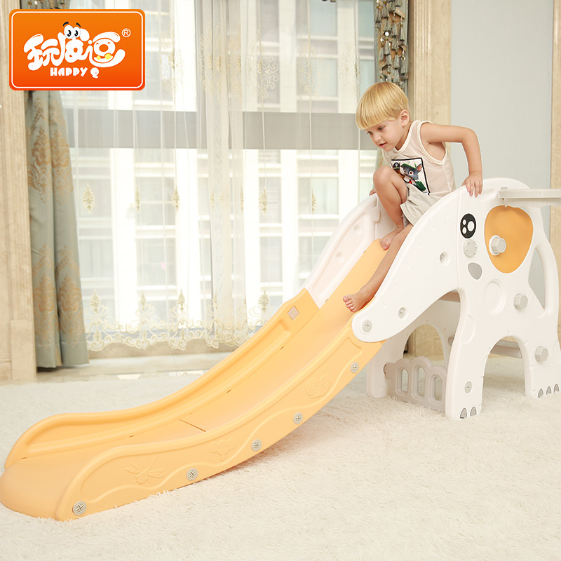 防护加高 儿童室内滑滑梯宝宝游乐场滑梯家用多功能1-6岁小孩玩具|ru