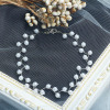 Chain for key bag  from pearl, choker, necklace, Korean style, simple and elegant design