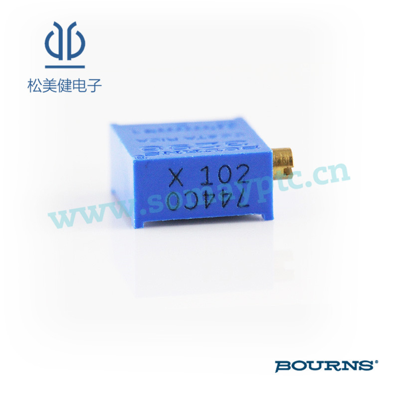 批发BOURNS(伯恩斯直插密封型原装正品)微调电位器3296X-1-102LF