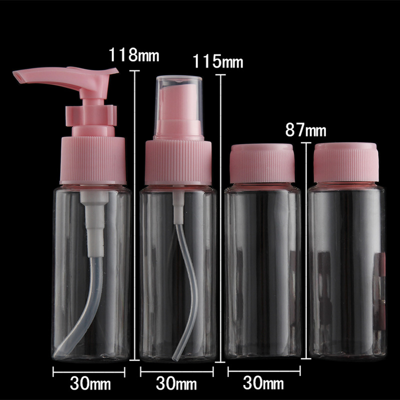 Shulifang PVC24-134 50ml traje de viaje 7 piezas bolsa de agua cosmética portátil sub-botella