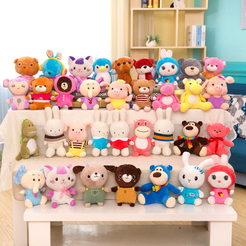 Máquina de agarre de siete pulgadas Muñeca de peluche de juguete 20cm empresa evento Regalo boda lanzamiento