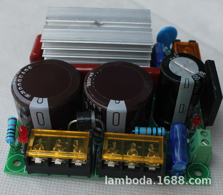 2路大功率50V20A整流板 2个电容5600UF/50V  功放 50A整流桥堆