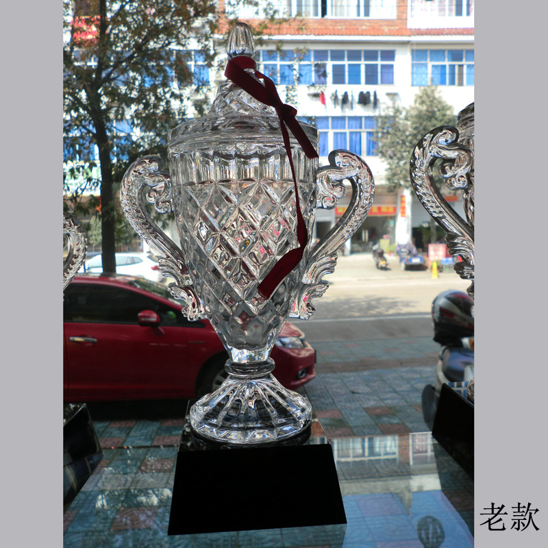 crystal trophy年会颁奖纪念创意雕刻水晶金属玻璃奖杯奖牌公司-阿里巴巴