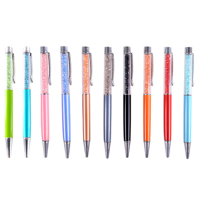 水钻笔水晶钻石彩钻金属中性圆珠笔签字笔广告笔定制LOGO激光刻字