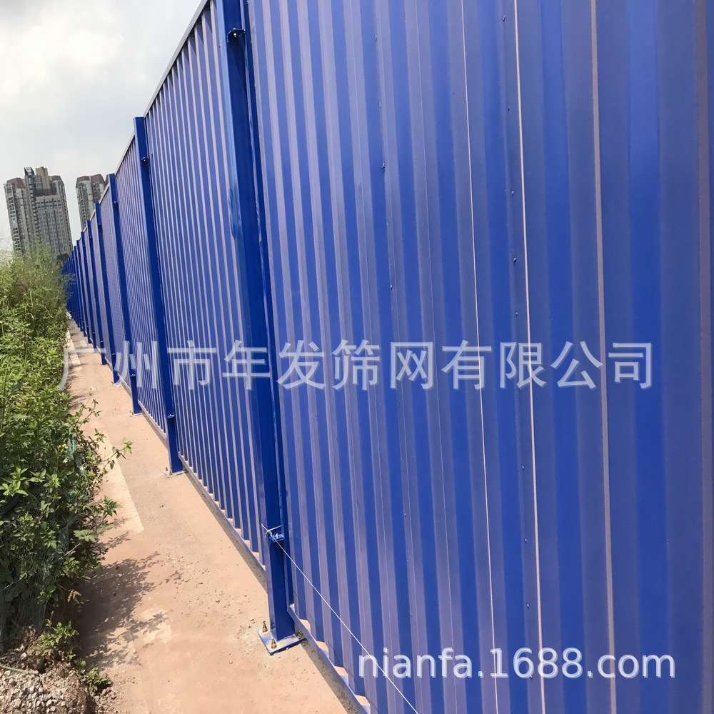 广州工厂直销铁皮围挡 工地施工彩钢板护栏 市政交通围挡板