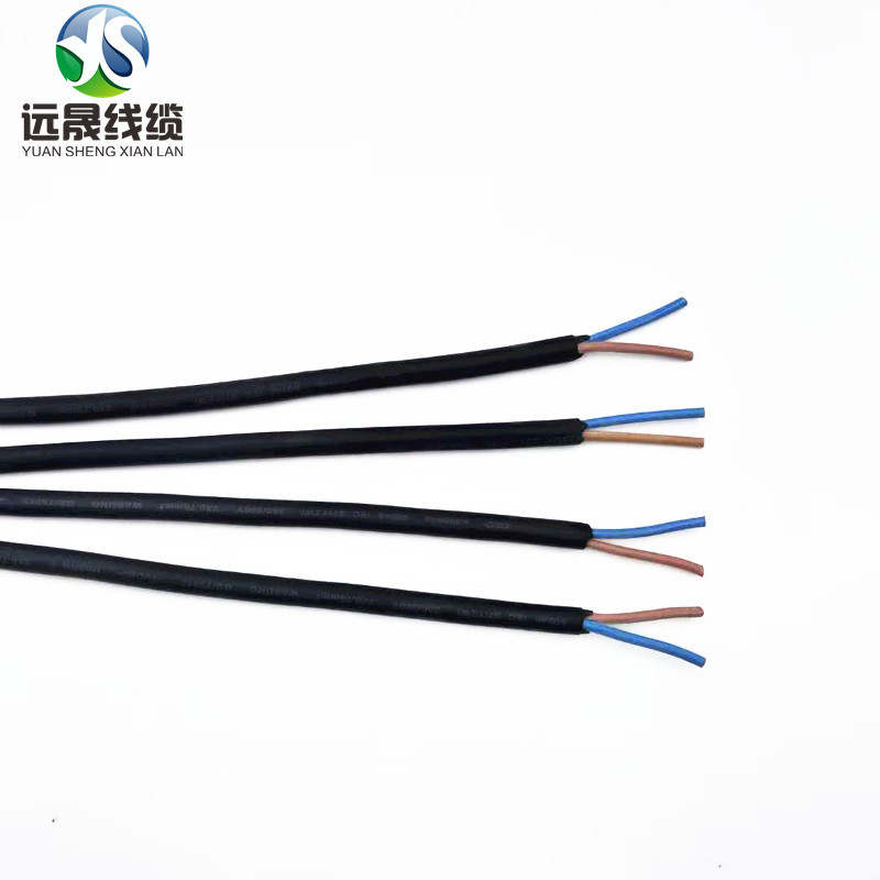 室内电器连接线CCC认证橡胶线57（YZW）2*0.5电源线深圳厂家直销