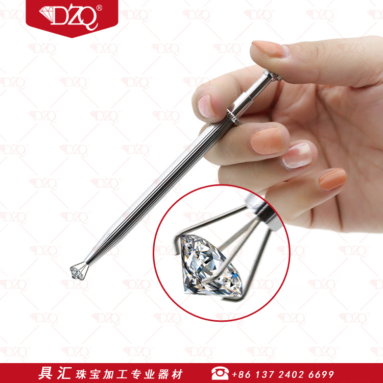 TSK四爪钻石爪三爪宝石爪珠宝夹子镊子钻石抓取固定工具原装进口