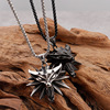 Movie surrounding jewelry Witcher 3 Witcher 3 wolf head necklace pendant foreign trade speed sales necklace wholesale