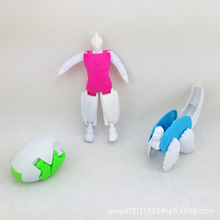 校园热卖爸爸去哪儿变形蛋玩具地摊赠品玩具零卖1元玩具