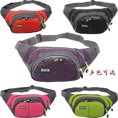 廠家直銷2018新款潮男女戶外運動腰包 單肩斜肩包 多功能零錢胸包