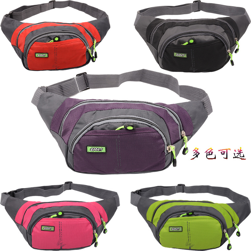 廠家直銷2018新款潮男女戶外運動腰包 單肩斜肩包 多功能零錢胸包