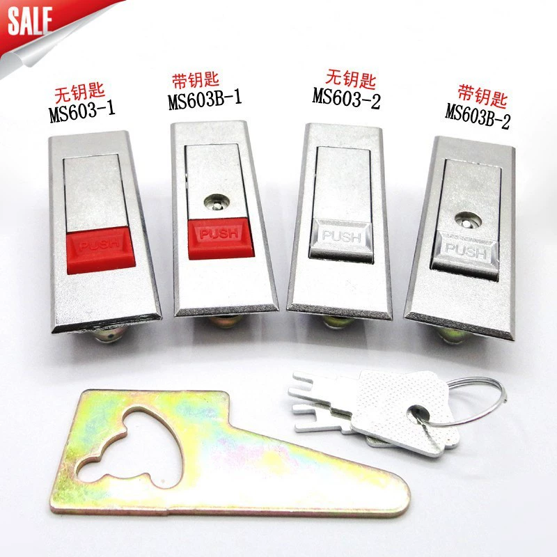 Блокировка подпрыгивания замок распределительной коробки MS603 шкаф плоский замок поворотный язык замок шкафа кнопка замок шкафа шасси отскочка замок