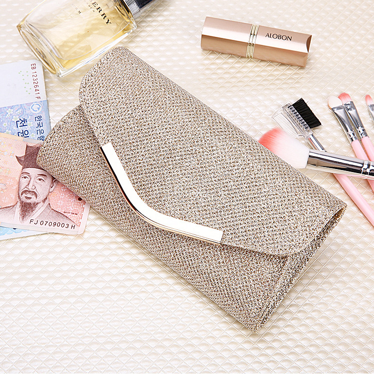 Sequin Women's Wallet Clutch Bag Multi-Functional Solid Color Makeup Storage Manufacturer Wholesale Sequin Women's Wallet Clutch Bag Multi-Functional Solid Color Makeup Storage Manufacturer Wholesale