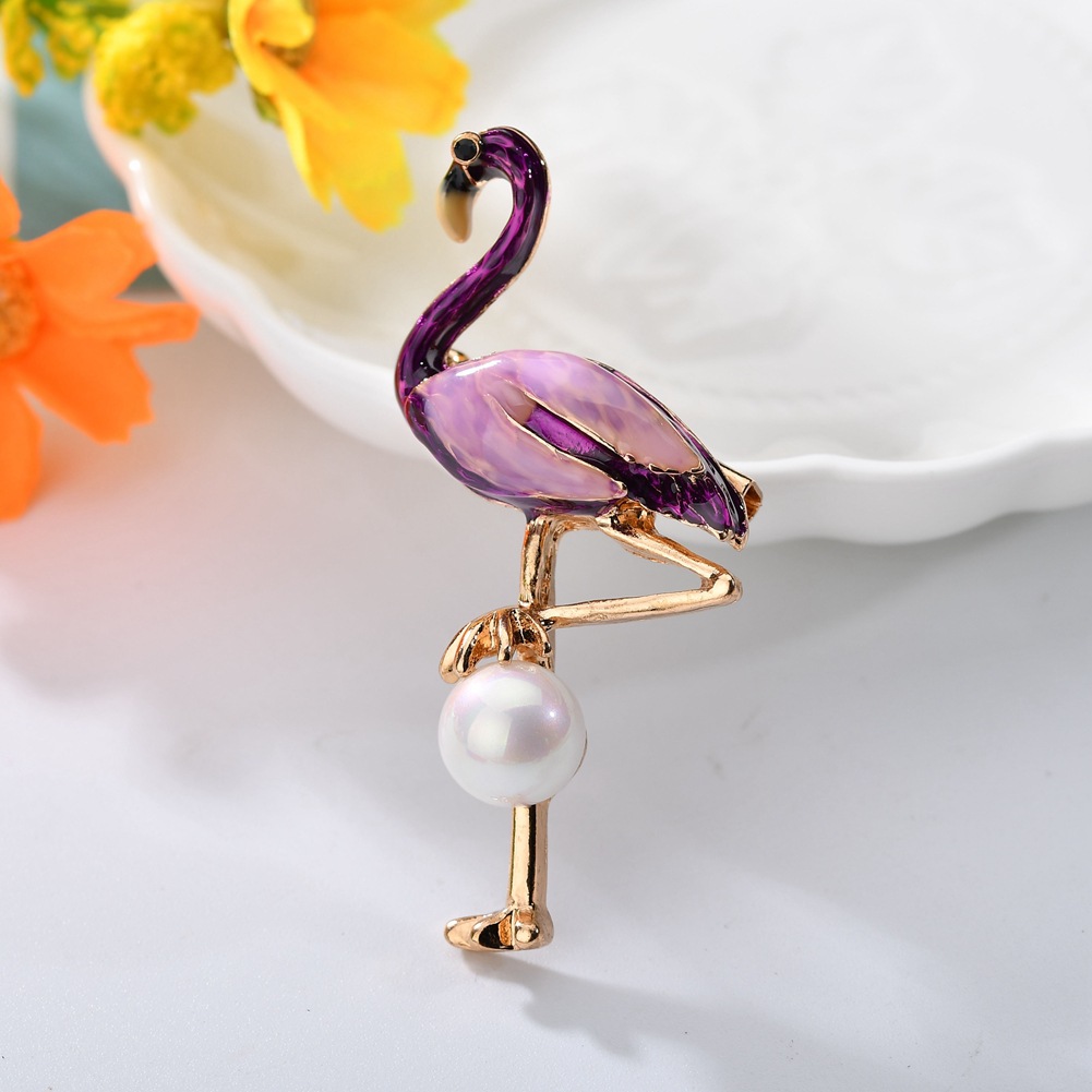 Alloy Fashion Animal brooch(red) NHBQ1488-red