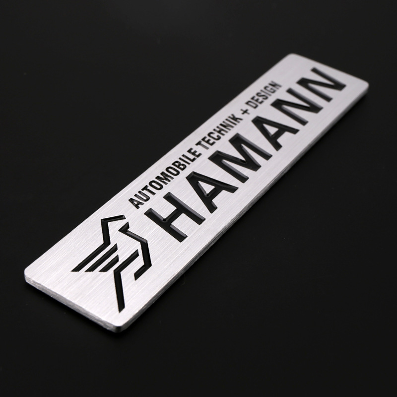 Hamann改裝金屬車標 3D立體Hamann鋁合金汽車車標