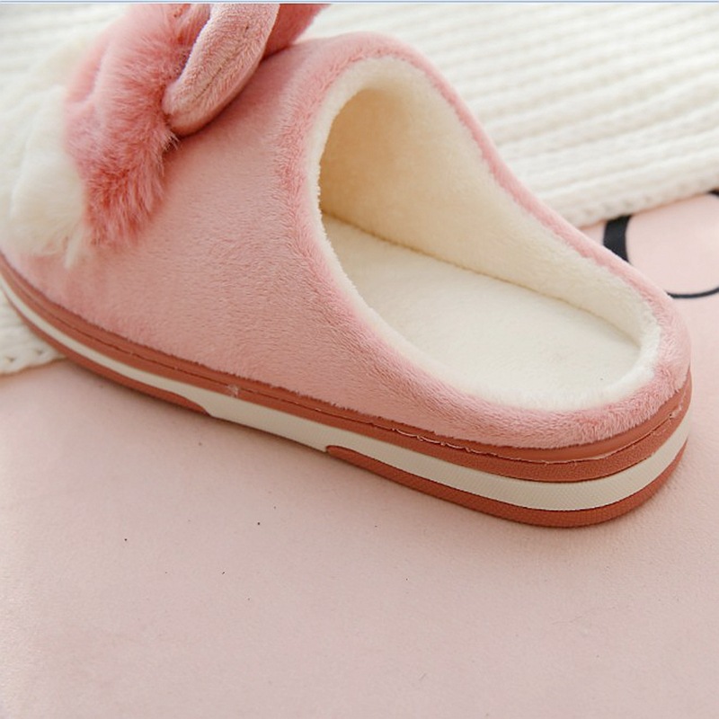 Winter cute cartoon warm cotton slippers...