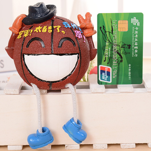 Hanging Basketball Piggy Bank Cartoon Basketball Model with Words Student Pocket Money Bank
