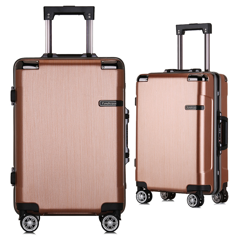 Damping Wheels 20 Check Boarding case abs Aluminum frame business affairs light travel pull rod trunk wholesale