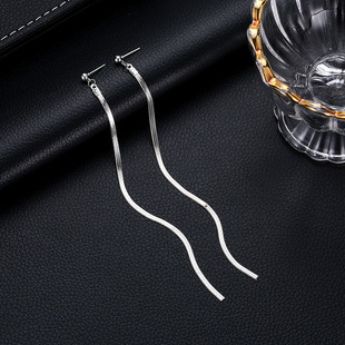 Exaggerated Tassel Rhinestone Drop Earrings For Women Elegant Style_voghion.com