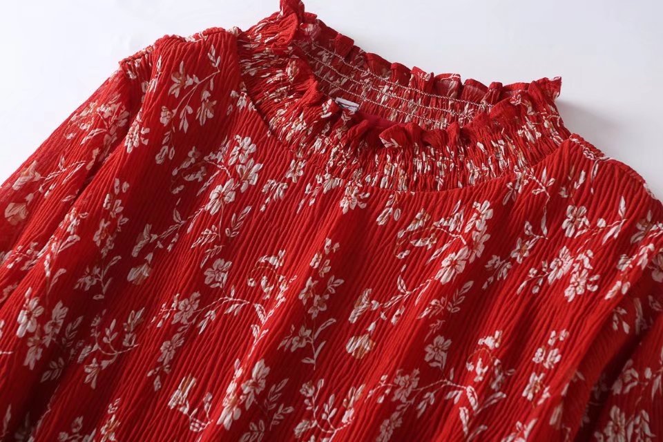 Chiffon Fashiondress(Red - One Size) NHAM2215-Red - One Size