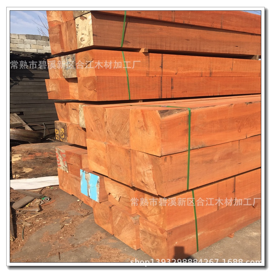 熱賣印尼菠蘿格木材 菠蘿格防腐木 天然防腐木棕紅菠蘿格地板圓柱