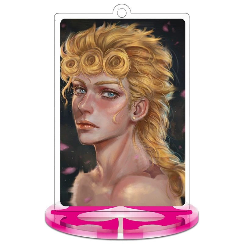 Пиктограмма JOJO's Wonderful Adventure Golden Wind Surrounding Q-version Acrylic Humanoid Small Stand Card Keychain Pendant Ornament
