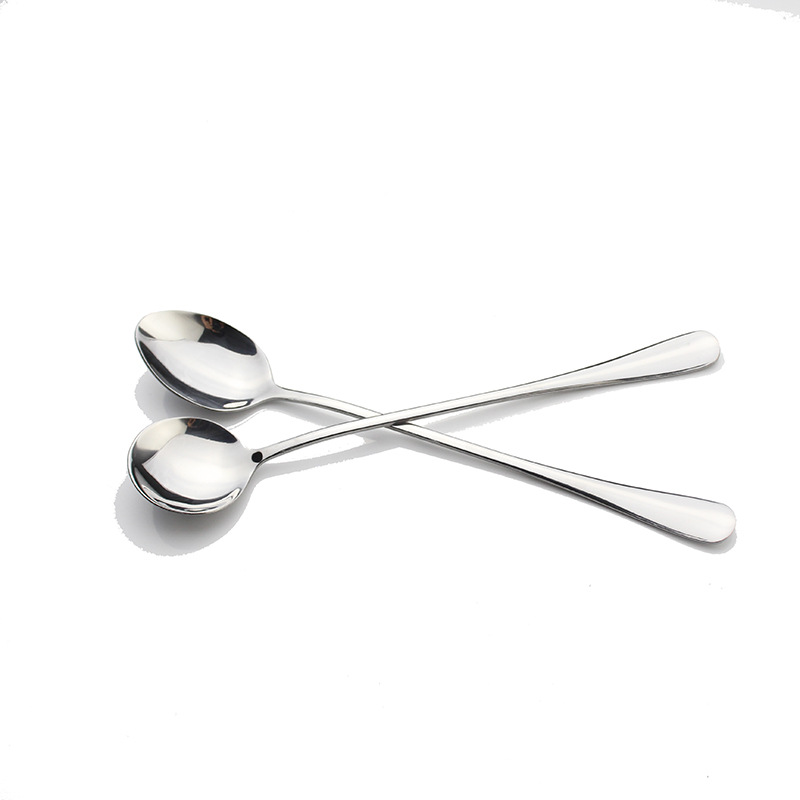 1010 Spoon Stainless steel coffee spoon Long-handled spoon stir Mug Spoon Ice cream Ice cream scoop customized