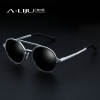 Retro sunglasses, men's classic glasses solar-powered