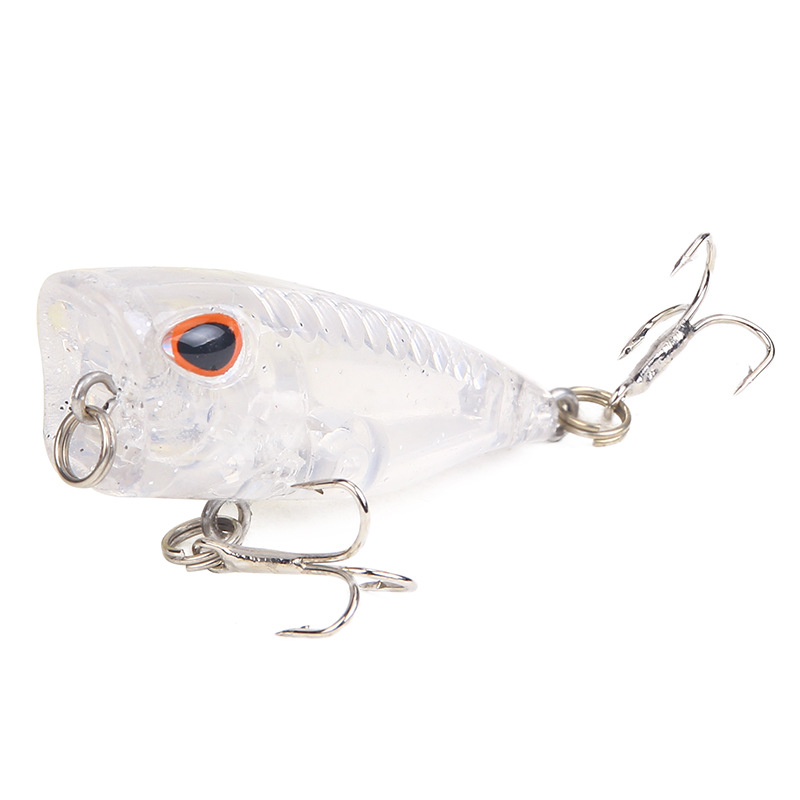 Small Popper Fishing Lures 40mm 2.3g Hard Plastic Baits Fresh Water Bass Swimbait Tackle Gear