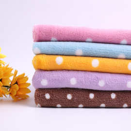 厂家现货供应 全涤单面印花珊瑚绒面料 家纺毛绒玩具服装面料