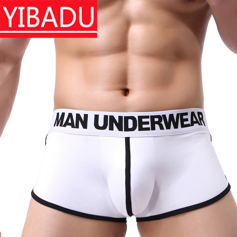 厂家直销棉男士平角内裤 透气四角裤透气潮款低腰肥佬裤短裤裤头
