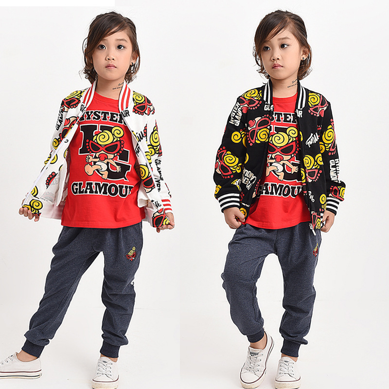 men and women Autumn new pattern Cardigan coat pure cotton Cartoon Long sleeve Sweater coat On behalf of