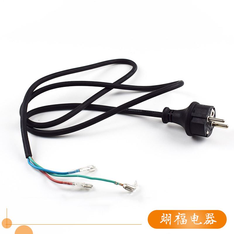 欧式IP44防水插头电源线  欧规跑步机橡胶电源线 荷兰电源线