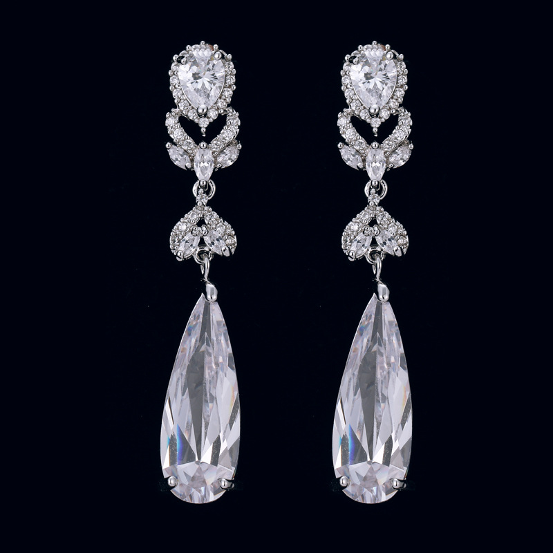 European and American fashion zircon lon...