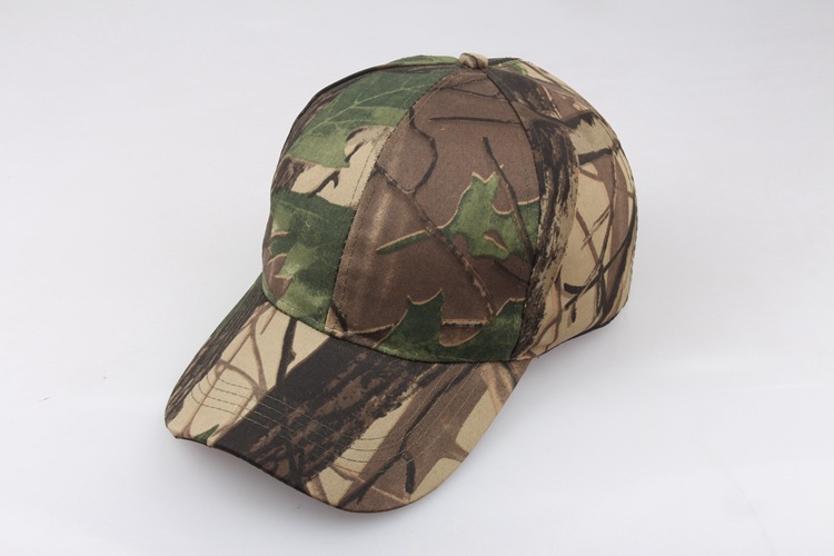 Outdoor Sun Protection Quick Drying Hat With Jungle Leaves Men's And Women's Camouflage Fashionable Baseball Cap_voghion.com
