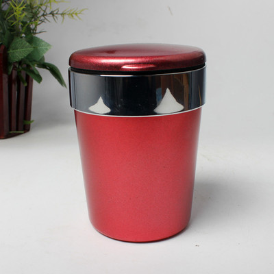 車載煙缸 汽車煙灰缸 車用煙灰缸 帶密封膠條帶LED燈 汽車煙灰缸