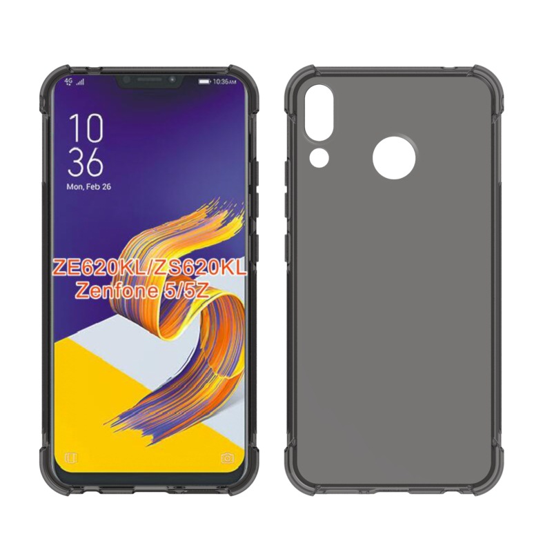 Zenfone 5z ZS620KL 空压空压气囊手机保护套外壳软清水素材tpu