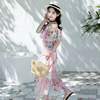 Summer shiffon summer clothing, long skirt, fashionable beach dress, western style, suitable for teen