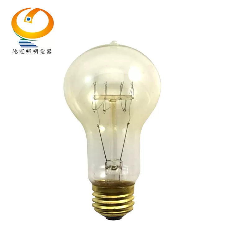 爱迪生复古钨丝灯A19爱迪生装饰灯E26螺口灯头卡口白炽灯工厂供应