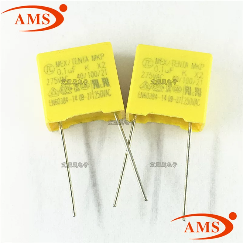 104K 275VAC 0.1UF 275V/104K расстояние ног 10мм X2 безопасность емкость новая оригинальная