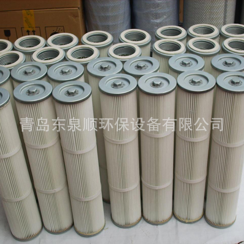 替代除尘布袋滤筒 聚酯长丝纤维滤筒替代布袋长滤筒除尘滤芯