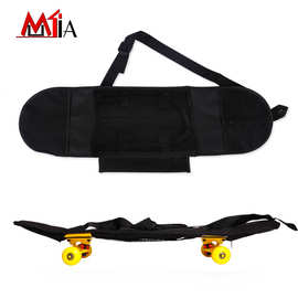 80#滑板背包 专业滑板袋 加厚PVC背包挎包/护具包 四轮板