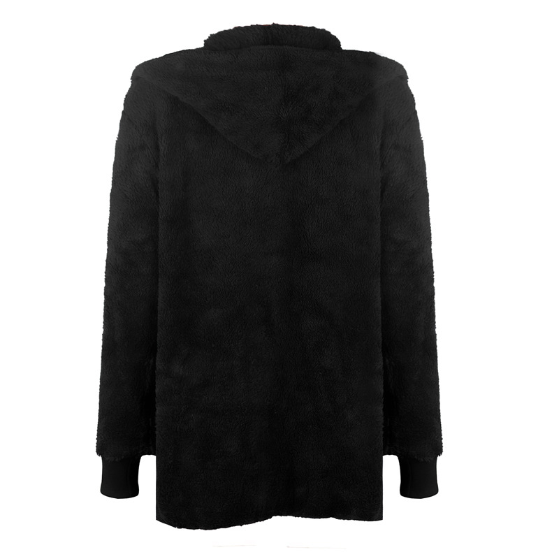 solid color wool warm mid-length coat NSZH28713