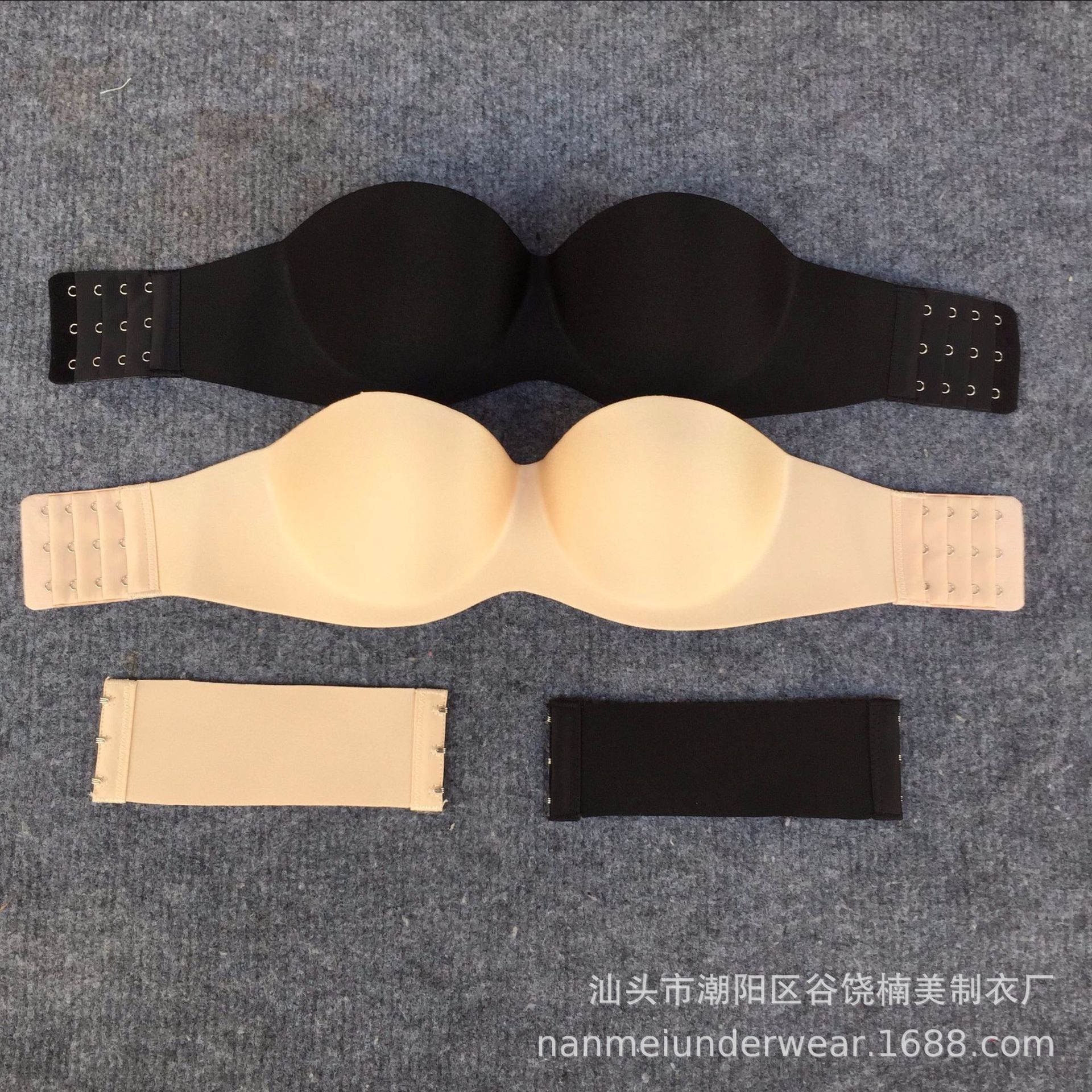 抹胸吊带背心女防走光带胸垫文胸短款性感聚拢打底白色裹胸内衣_莎瑞诗旗舰店