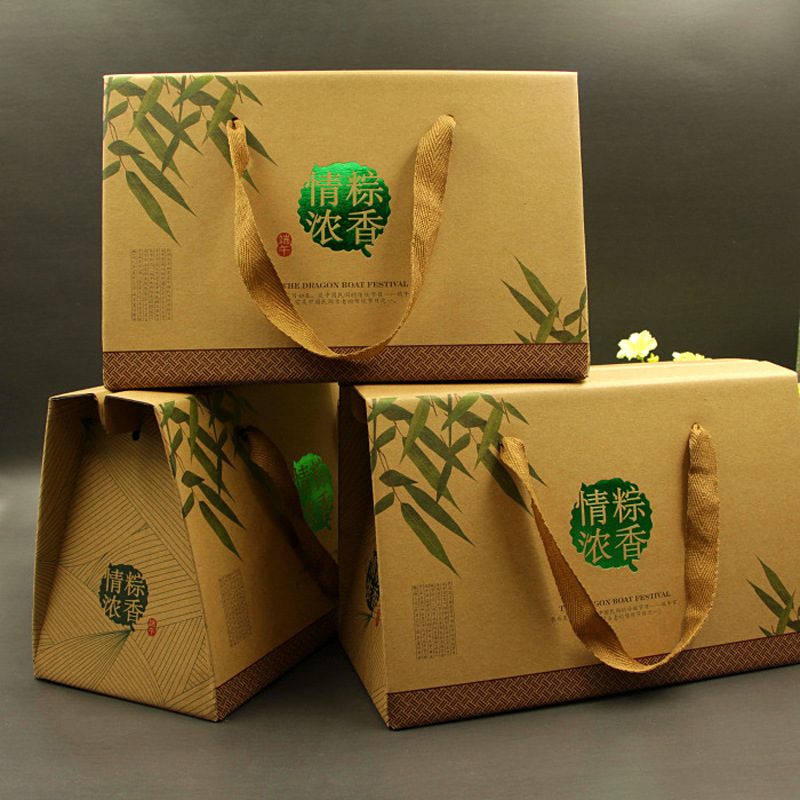 专业生产 粽子瓦楞纸手提包装纸盒 定做送礼瓦楞纸纸盒 可印logo