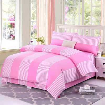 老粗布枕套棉床单四件套床上三件套棉用品大量批发