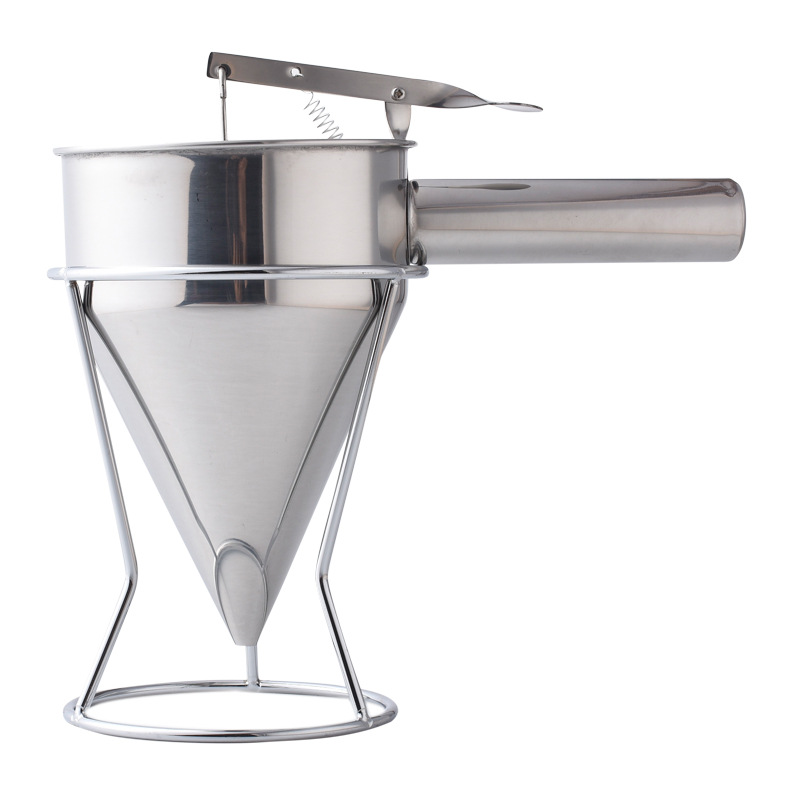 Stainless steel strip piston cone funnel Small octopus balls tool Spring funnel Dispenser commercial Bracket